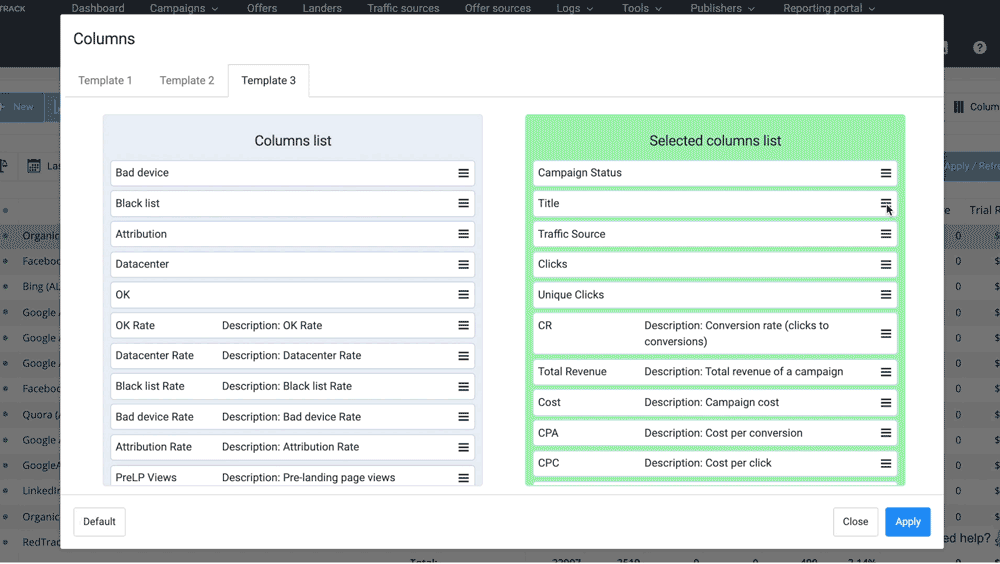 redtrack reporting